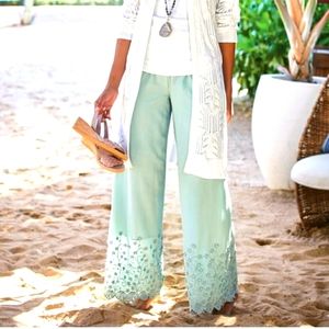 SOFT SURROUNDING LIGHT GREEN PANTS